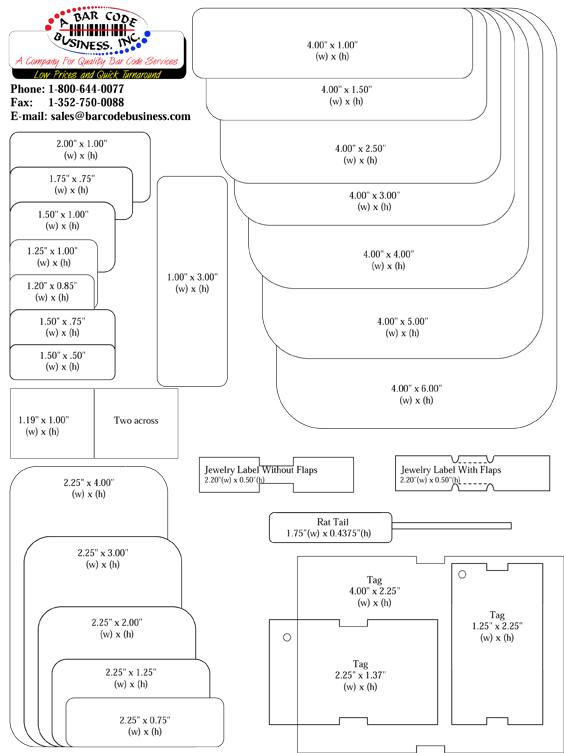 ABC Label and Tag Selector Guide Front Side